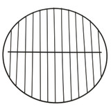 313360 2-in-1 Fire Pit and BBQ with Poker 59x59x60 cm Stainless Steel 313360