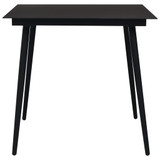 3-dijelni vrtni blagovaonski set pamučni konop i čelik crni 3058277