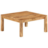 Stolić za kavu 80 x 80 x 40 cm od masivnog bagremovog drva 338031