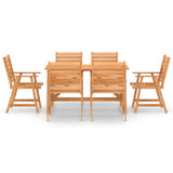 7-dijelni vrtni blagovaonski set od masivnog bagremovog drva 3057845