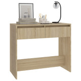 Konzolni stol boja hrasta sonome 89 x 41 x 76,5 cm čelični 809569 Konzolni stol boja hrasta sonome 89 x 41 x 76,5 cm čelični 809569