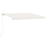 Automatska tenda sa senzorom za vjetar LED 450 x 300 cm krem 3068932