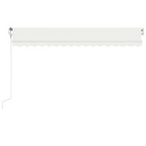 Automatska tenda sa senzorom za vjetar LED 450 x 300 cm krem 3068932