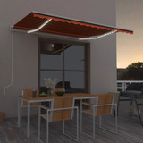 Automatska tenda sa senzorom LED 450 x 300 cm narančasto-smeđa 3068935