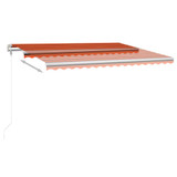 Automatska tenda sa senzorom LED 450 x 300 cm narančasto-smeđa 3068935