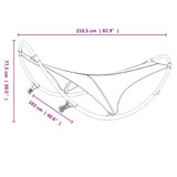 Ljuljajuća ležaljka s kotačima od čelika i tekstilena krem 317605 Ljuljajuća ležaljka s kotačima od čelika i tekstilena krem 317605