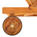 Vrtna ležaljka za sunčanje s jastukom masivno bagremovo drvo 3061344