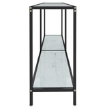 Konzolni stol bijeli 140 x 35 x 75,5 cm od kaljenog stakla 331696 Konzolni stol bijeli 140 x 35 x 75,5 cm od kaljenog stakla 331696
