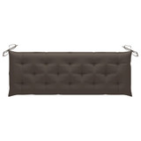 Složiva vrtna klupa s jastukom 159 cm od masovne tikovine 3063329