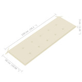 Složiva vrtna klupa s jastukom 159 cm od masovne tikovine 3063308