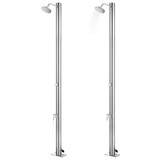 Vrtni tuš od nehrđajućeg čelika 215 cm 315940