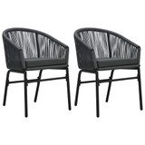 3-dijelni vrtni blagovaonski set sivi 3099251