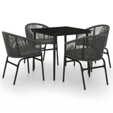 5-dijelni vrtni blagovaonski set sivi 3099252