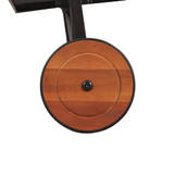 Ležaljka za sunčanje od bagremovog drva s čeličnim nogama 44394 Ležaljka za sunčanje od bagremovog drva s čeličnim nogama 44394