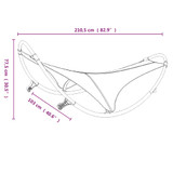 Ljuljajuća ležaljka s kotačima od čelika i tekstilena siva 317604 Ljuljajuća ležaljka s kotačima od čelika i tekstilena siva 317604