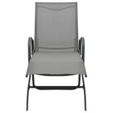 Ležaljke za sunčanje sa stolićem 2 kom od tekstilena i čelika 47846 Ležaljke za sunčanje sa stolićem 2 kom od tekstilena i čelika 47846