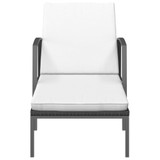 Ležaljke za sunčanje sa stolićem 2 kom od poliratana crne 317638 Ležaljke za sunčanje sa stolićem 2 kom od poliratana crne 317638