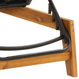 Ležaljka za sunčanje s jastukom od poliratana i drva bagrema 319723 Ležaljka za sunčanje s jastukom od poliratana i drva bagrema 319723