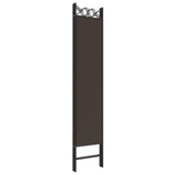 Sobna pregrada s 6 panela smeđa 240x200 cm od tkanine 350159