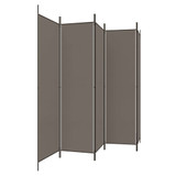 Sobna pregrada s 5 panela Antracit 250 x 200 cm od tkanine 350188 Sobna pregrada s 5 panela Antracit 250 x 200 cm od tkanine 350188