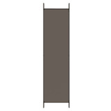 Sobna pregrada s 5 panela Antracit 250 x 200 cm od tkanine 350188 Sobna pregrada s 5 panela Antracit 250 x 200 cm od tkanine 350188