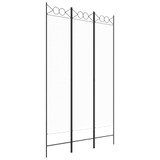 Sobna pregrada s 3 panela bijela 120 x 200 cm od tkanine 350146 Sobna pregrada s 3 panela bijela 120 x 200 cm od tkanine 350146