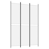 Sobna pregrada s 3 panela bijela 150 x 220 cm od tkanine 350242 Sobna pregrada s 3 panela bijela 150 x 220 cm od tkanine 350242