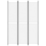 Sobna pregrada s 3 panela bijela 150 x 220 cm od tkanine 350242