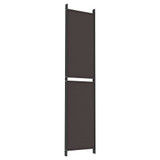Sobna pregrada s 5 panela smeđa 250x220 cm od tkanine 350251