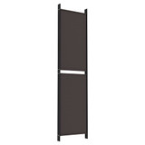 Sobna pregrada s 6 panela smeđa 250x220 cm od tkanine 350255