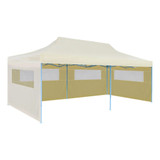 Sklopivi Pop-up Šator za Zabave Krem 3 x 6 m 41582