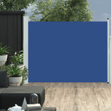 Uvlačiva bočna tenda za terasu 140 x 500 cm plava 317918