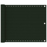Balkonski zastor tamnozeleni 75 x 300 cm HDPE 310968