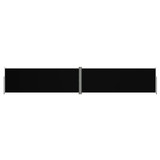 Uvlačiva bočna tenda crna 180 x 1000 cm 318036