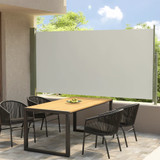 Uvlačiva bočna tenda za terasu 160 x 300 cm krem 317839