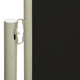 Uvlačiva bočna tenda za terasu 170 x 300 cm crna 317886