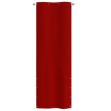 Balkonski zastor crveni 80 x 240 cm od tkanine Oxford 148543