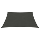 Jedro za zaštitu od sunca 160 g/m² antracit 6 x 6 m HDPE 311059