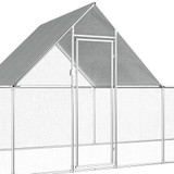 Kokošinjac od pocinčanog čelika 14 x 2 x 2 m 144564 Kokošinjac od pocinčanog čelika 14 x 2 x 2 m 144564