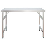 Kuhinjski radni stol s policom 120x60x145 cm nehrđajući čelik 3155992 Kuhinjski radni stol s policom 120x60x145 cm nehrđajući čelik 3155992