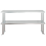 Kuhinjski radni stol s policom 120x60x145 cm nehrđajući čelik 3155992 Kuhinjski radni stol s policom 120x60x145 cm nehrđajući čelik 3155992