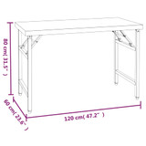 Kuhinjski radni stol s policom 120x60x145 cm nehrđajući čelik 3155992 Kuhinjski radni stol s policom 120x60x145 cm nehrđajući čelik 3155992