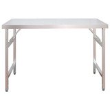 Kuhinjski radni stol s policom 120x60x115 cm nehrđajući čelik 3155991 Kuhinjski radni stol s policom 120x60x115 cm nehrđajući čelik 3155991