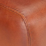 Gimnastička klupa smeđa 58 cm prava koža i masivno drvo manga 320784