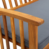 Vrtna klupa s jastukom 147 cm od masivnog bagremovog drva 312135