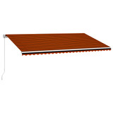 Tenda na ručno uvlačenje 600 x 300 cm narančasto-smeđa 3051227