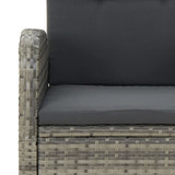 9-dijelni vrtni blagovaonski set sivi od poliratana 3157589