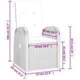 9-dijelni vrtni blagovaonski set sivi od poliratana 3157589