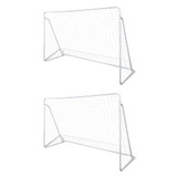 Mreže za nogometni gol čelične 2 kom 240 x 90 x 150 cm 276045