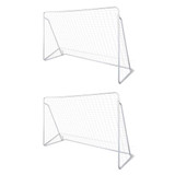 Mreže za nogometni gol čelične 2 kom 240 x 90 x 150 cm 276045